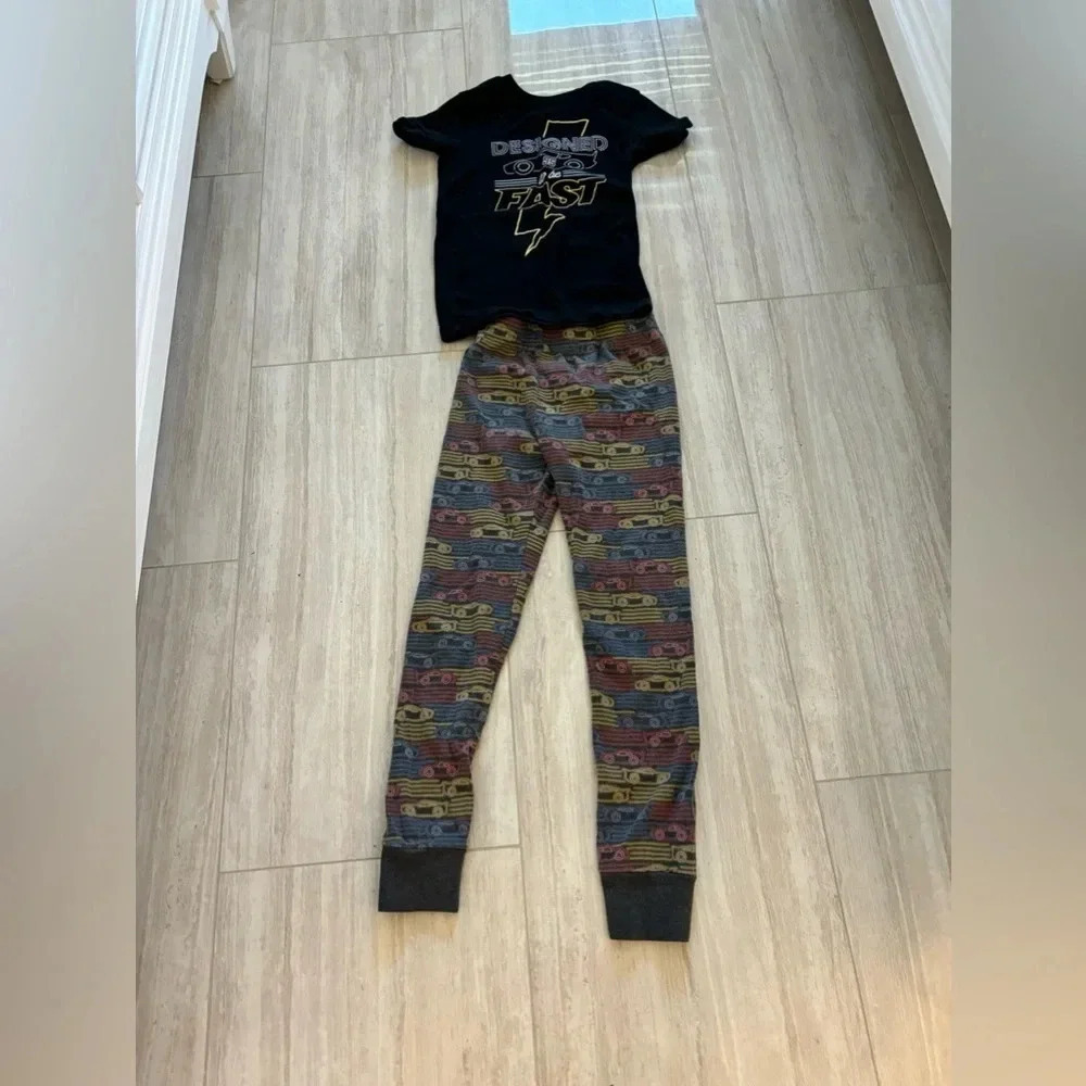 Spotted Zebra Pixar Disney Cars Boys Pajama Set Size 8